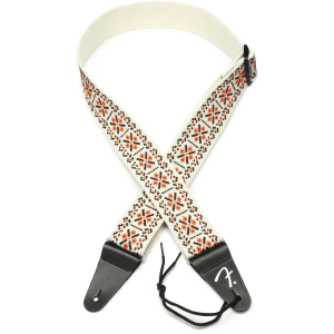 Fender Pasadena Woven Guitar Strap - Orange Lattice