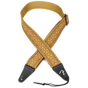 Fender Pasadena Woven Guitar Strap - Tan Lattice