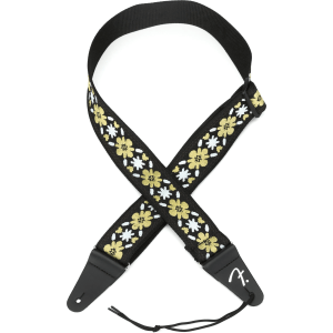 Fender Pasadena Woven Guitar Strap - Yellow Clover