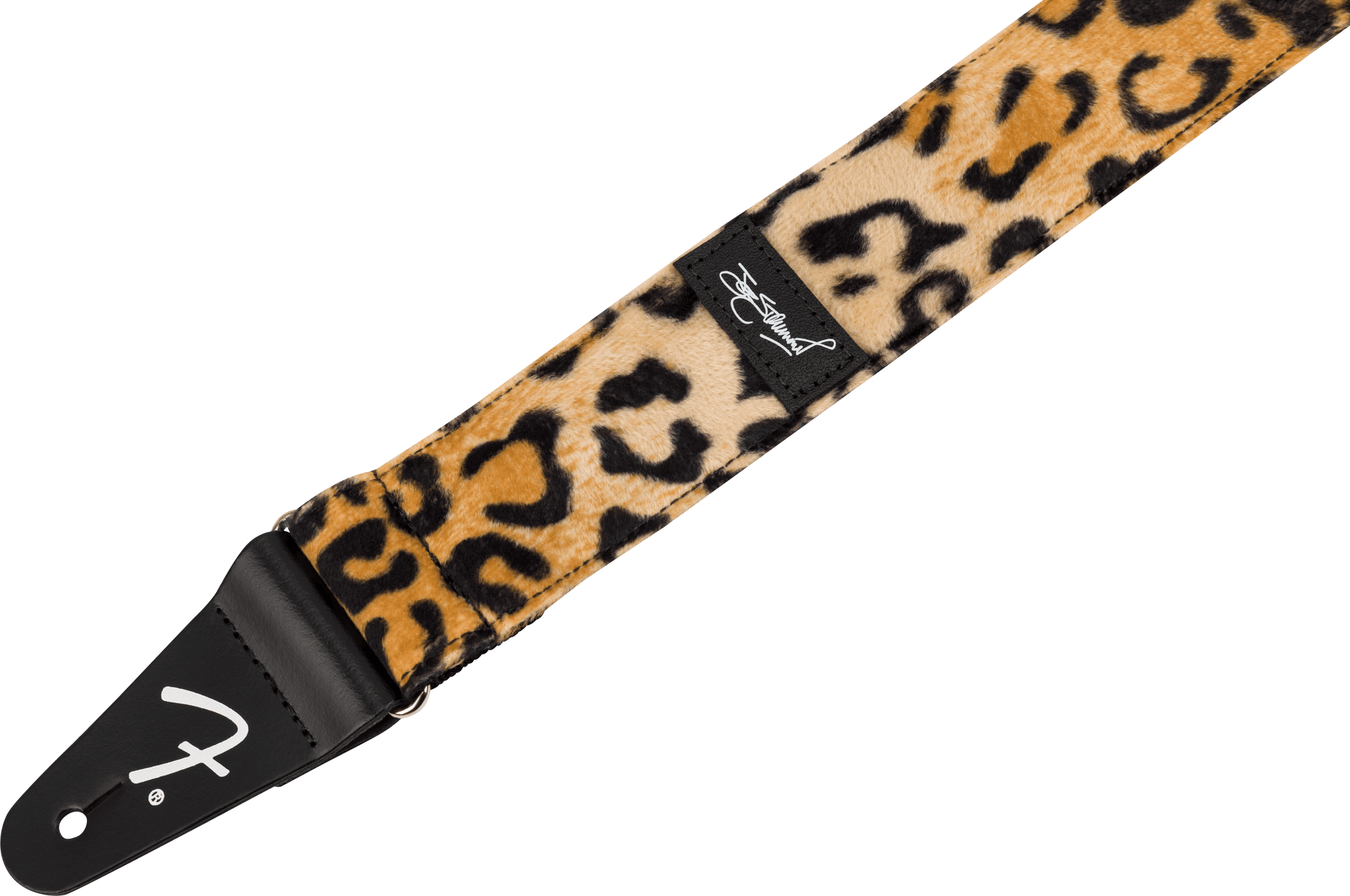 Fender Joe Strummer of The Clash Guitar or Bass Strap - Leopard Print