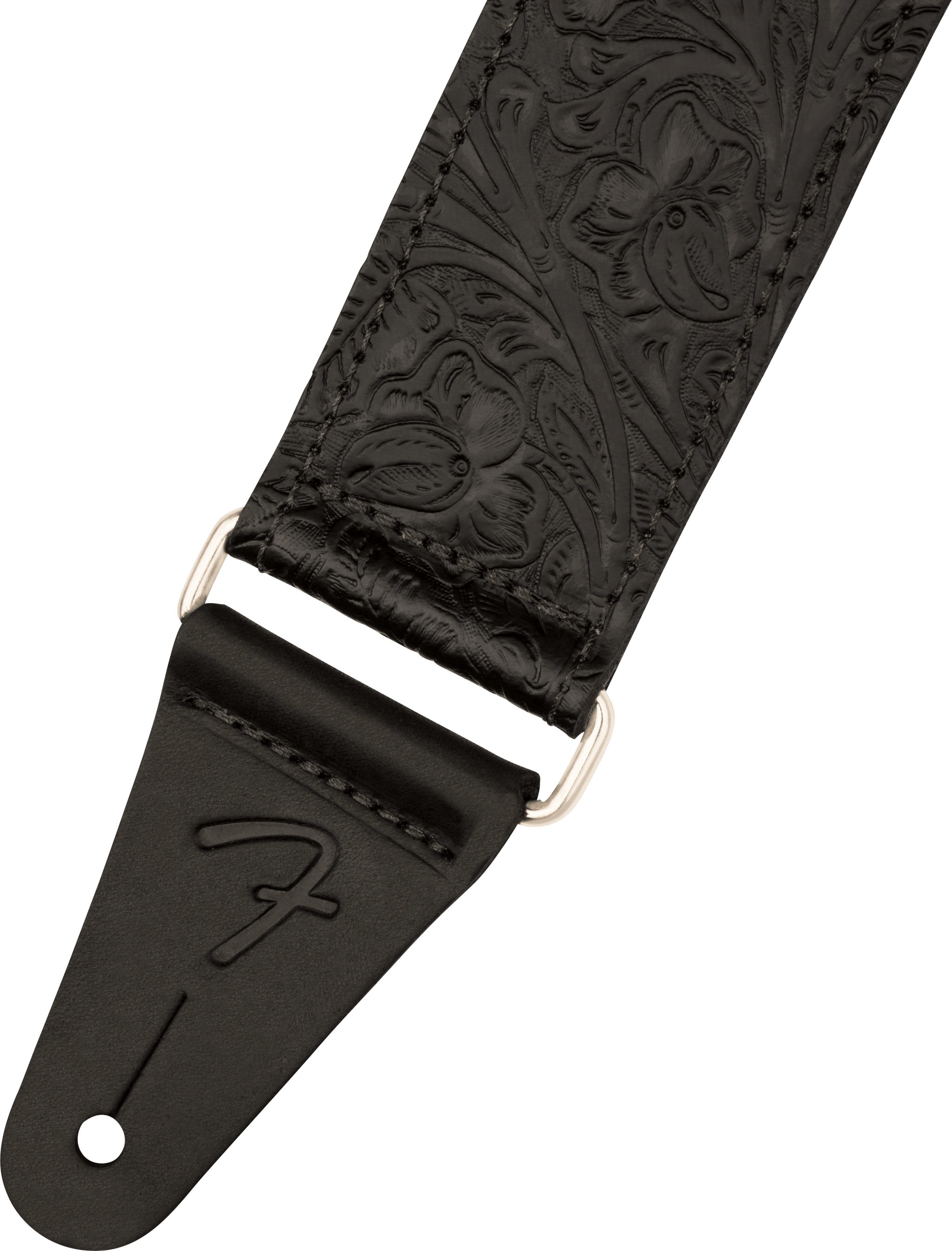 Fender Tooled Leather Guitar Strap - Black