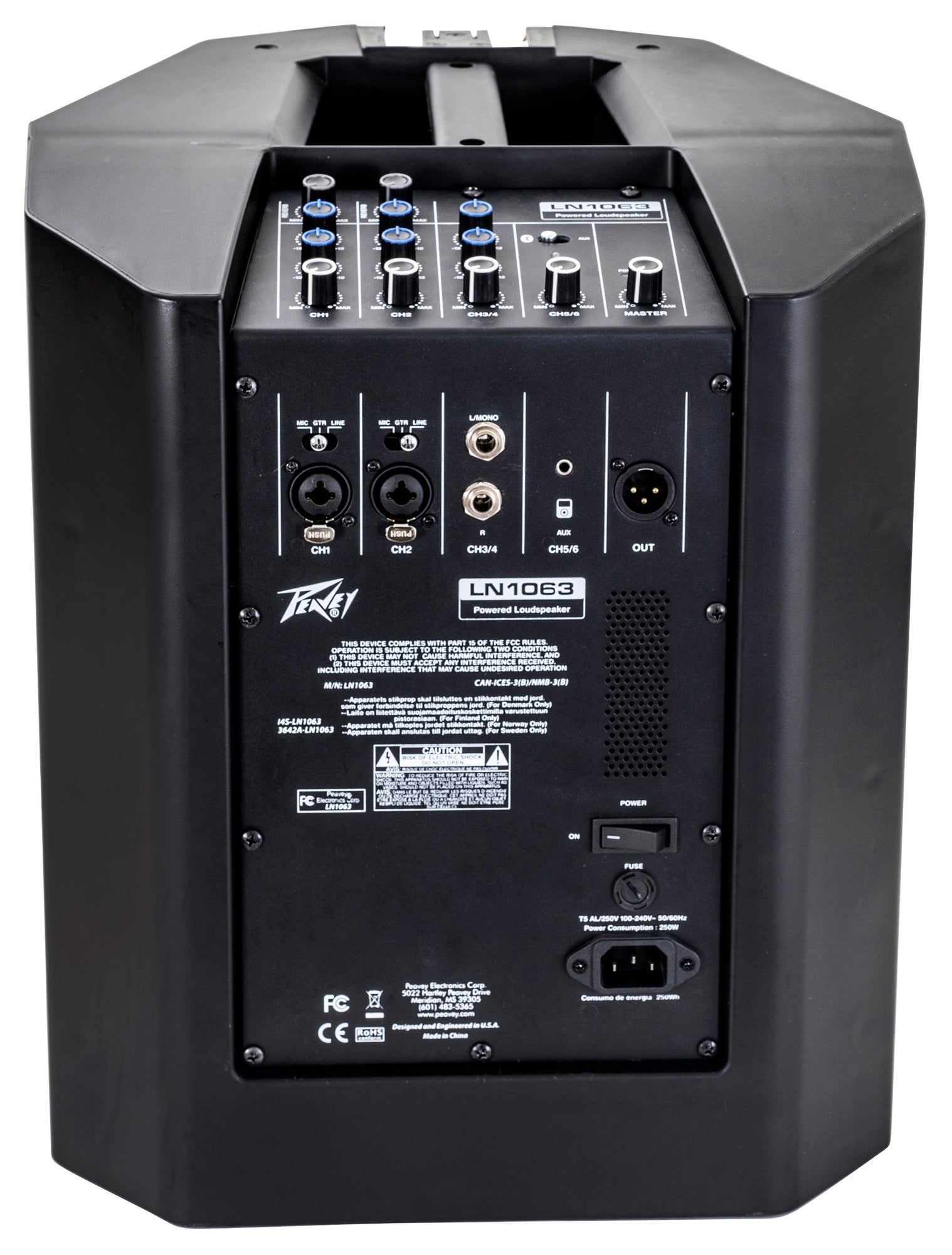 Peavey LN 1063 Column Array PA System for Busking