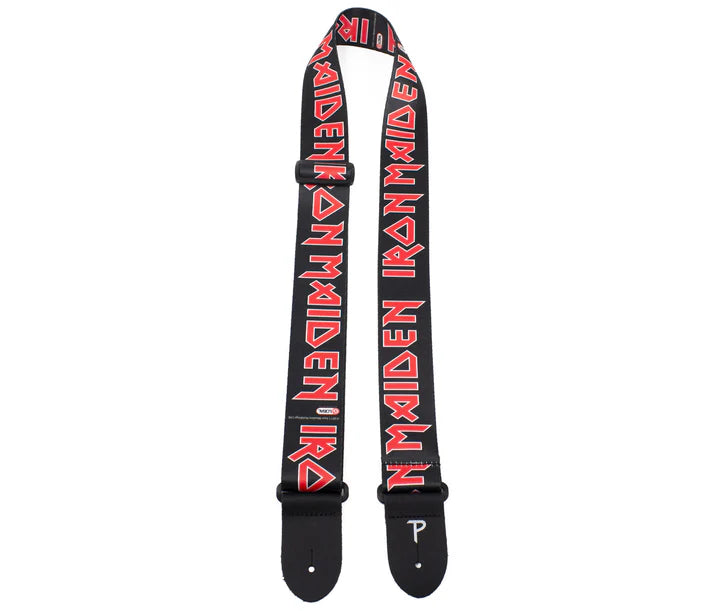 Iron Maiden - (w. Red Logo) - Perri's Official Licensed Polyester Guitar and Bass Strap