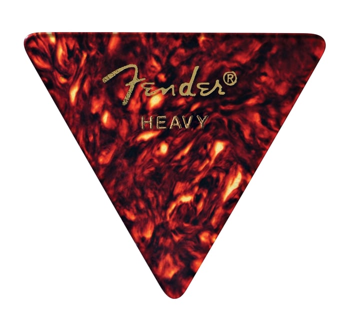 Fender Classic Celluloid Picks 355 Shape 12-Pack - Tortoise Shell - Heavy