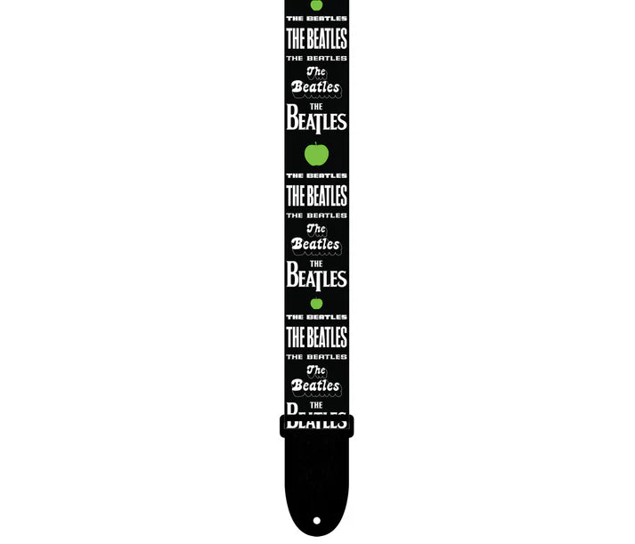 The Beatles - (w. Alt Fonts, Logo & Green Apple) - Perri's Official Licensed Polyester Guitar and Bass Strap