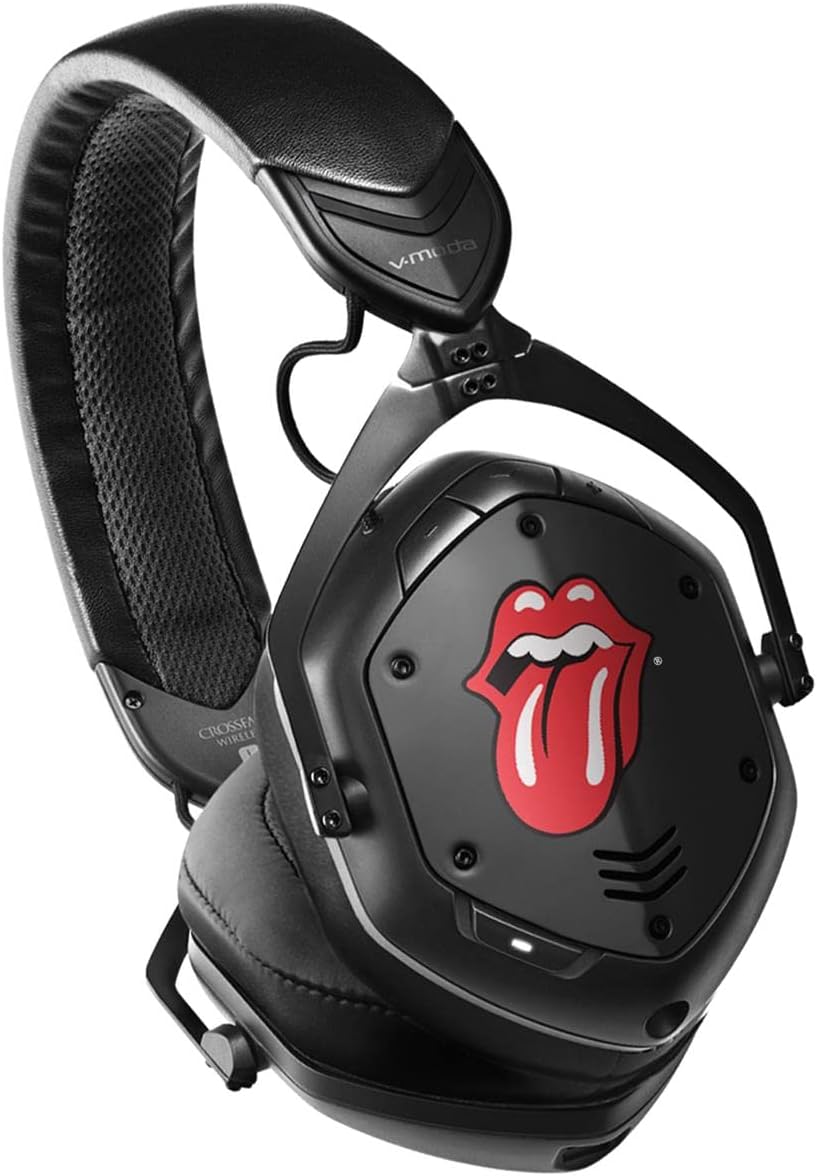 V-MODA Crossfade 2 Bluetooth (BT) Wireless Over-Ear Headphones - Rolling Stones Limited Edition Tongue- RSTONES-CLASSIC