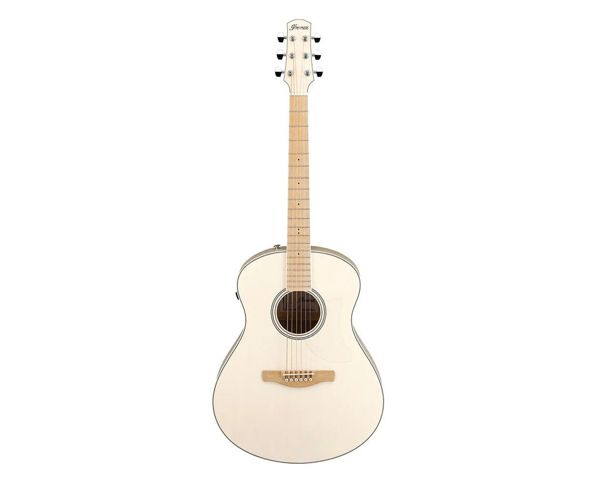Ibanez AAM370E-OAW Advanced Acoustic Auditorium Acoustic/Electric Guitar - Antique White Ice Blue Open Pore