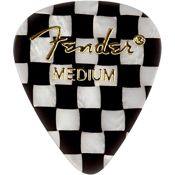 Fender Premium Celluloid Picks 351 Shape - Checkerboard