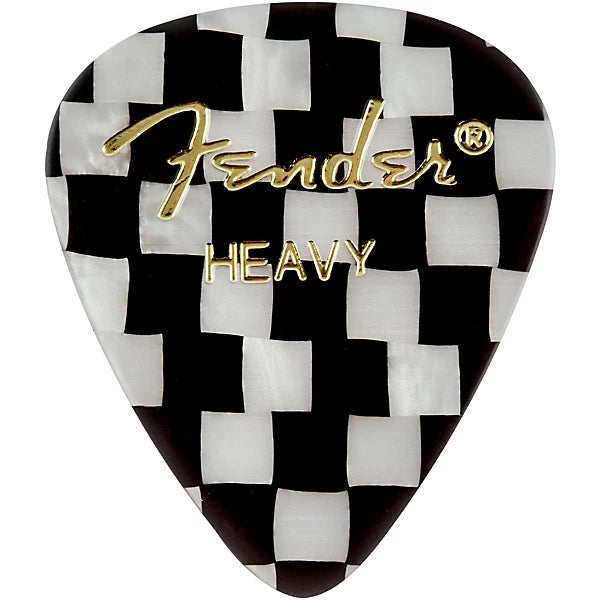 Fender Premium Celluloid Picks 351 Shape - Checkerboard