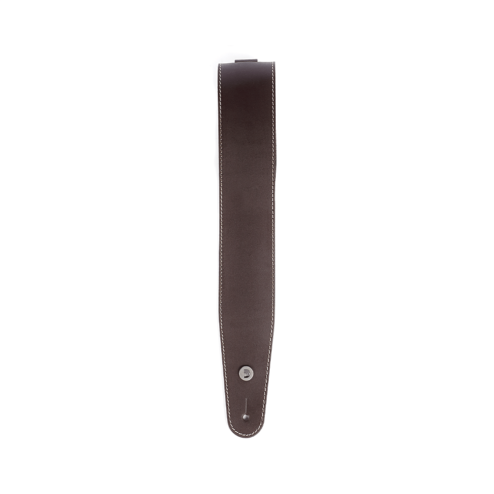 D'Addario Deluxe Leather Guitar Strap - Brown