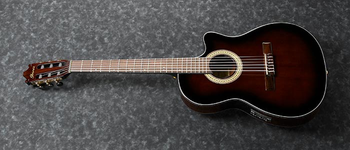 Ibanez GA35TCE - Acoustic-Electric Classical Nylon String Guitar - Dark Violin Sunburst