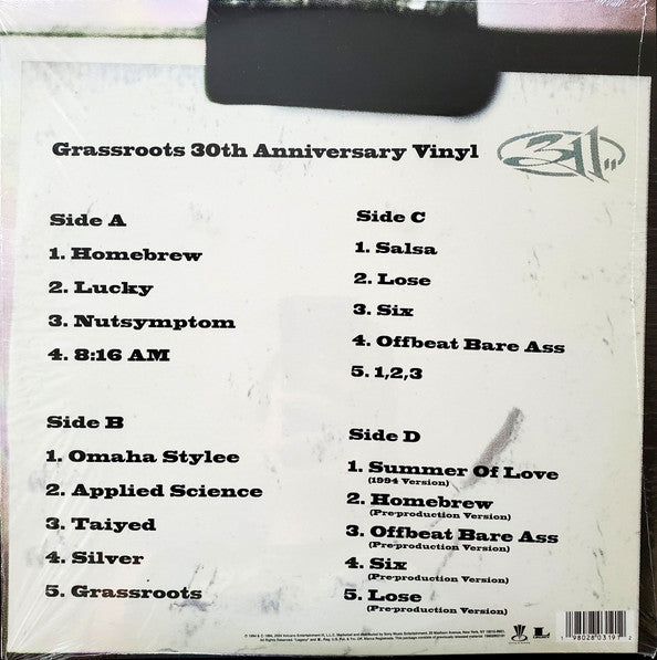 311 – Grassroots - 2x LP Vinyl Record - Grass Roots Music Store