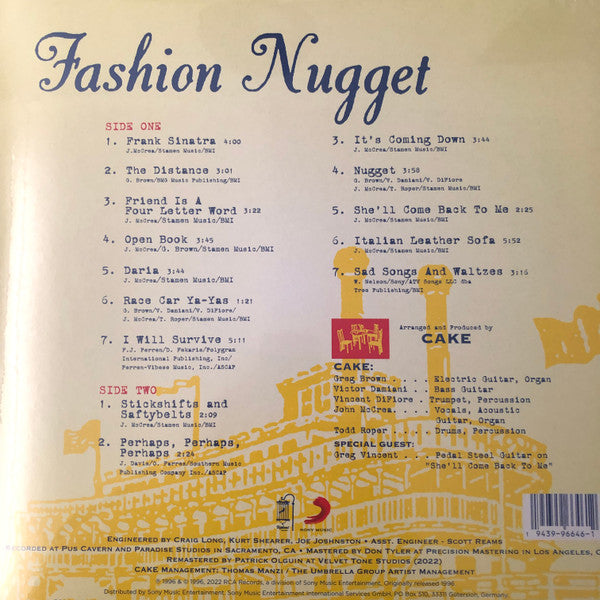 Cake – Fashion Nugget - LP Vinyl Record - Grass Roots Music Store