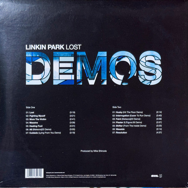 Linkin Park – Lost Demos - LP Vinyl Record - Trans Sea Blue Vinyl