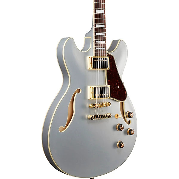 Ibanez Artcore AS73G Semi-Hollow Electric Guitar - "Moonstone Silver Flat"