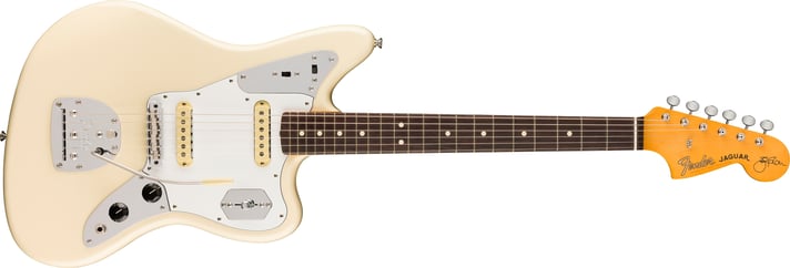 Fender Johnny Marr American Jaguar - Olympic White with Rosewood Fingerboard - w/ Hard Case (as played by Taylor Swift)