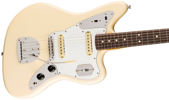 Fender Johnny Marr American Jaguar - Olympic White with Rosewood Fingerboard - w/ Hard Case (as played by Taylor Swift)
