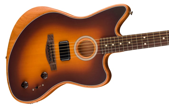 Fender Acoustasonic Player Jazzmaster Acoustic-Electric Guitar - Sunburst with Rosewood Fingerboard