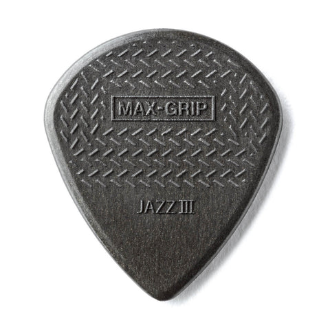 Dunlop Max Grip Carbon Fiber Jazz III Picks - 6-Pack