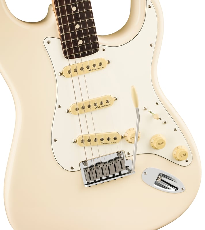 Fender American Jeff Beck Stratocaster Electric Guitar - Olympic White