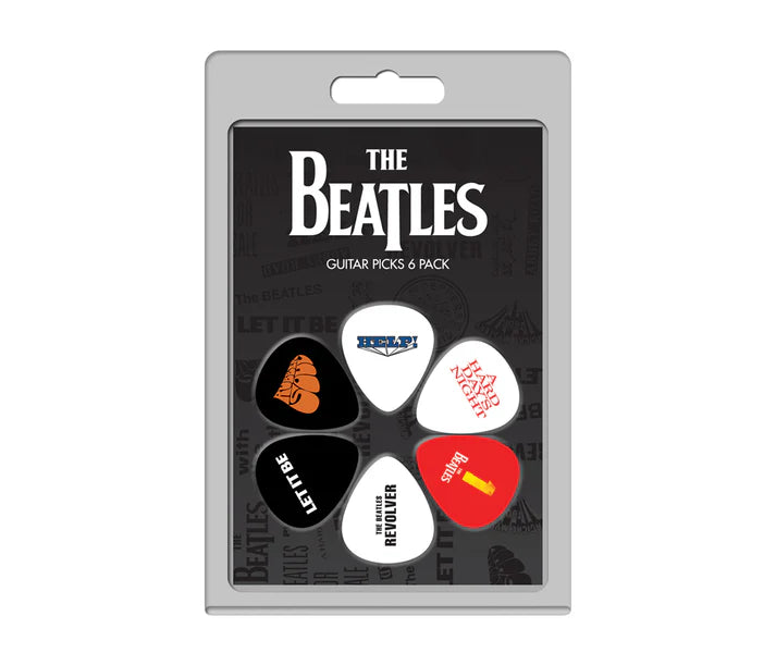 6 Pack The Beatles Official Licensing Variety Pack Guitar Picks by D'Addario