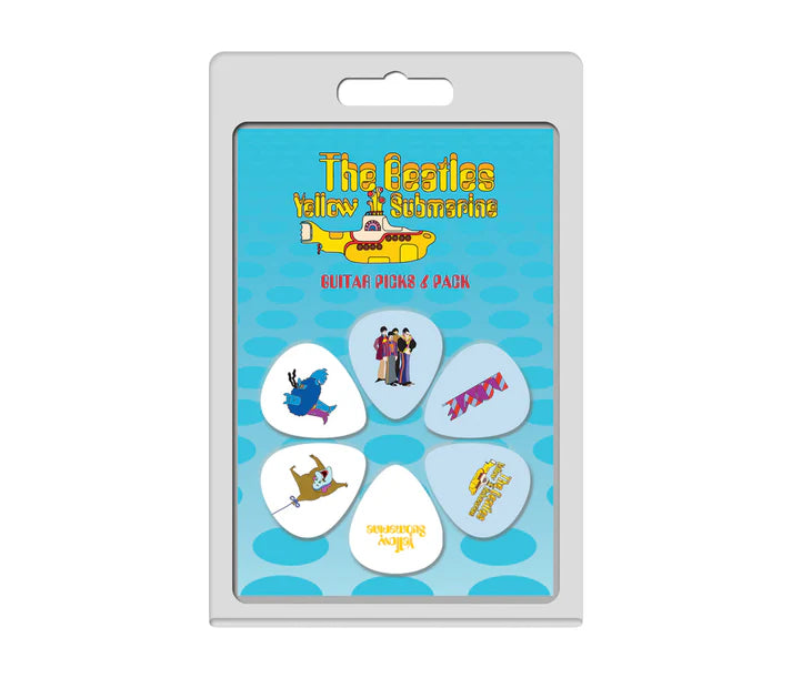 6 Pack The Beatles Yellow Submarine Official Licensing Variety Pack Guitar Picks by D'Addario