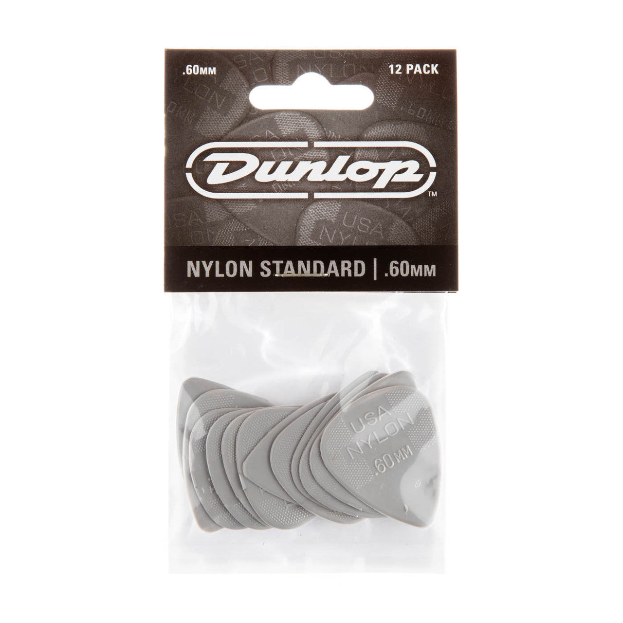 Dunlop Nylon Standard Picks 12-Pack - .60mm