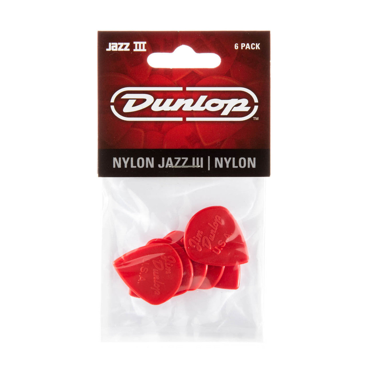 Dunlop Nylon Jazz III Picks 6-Pack