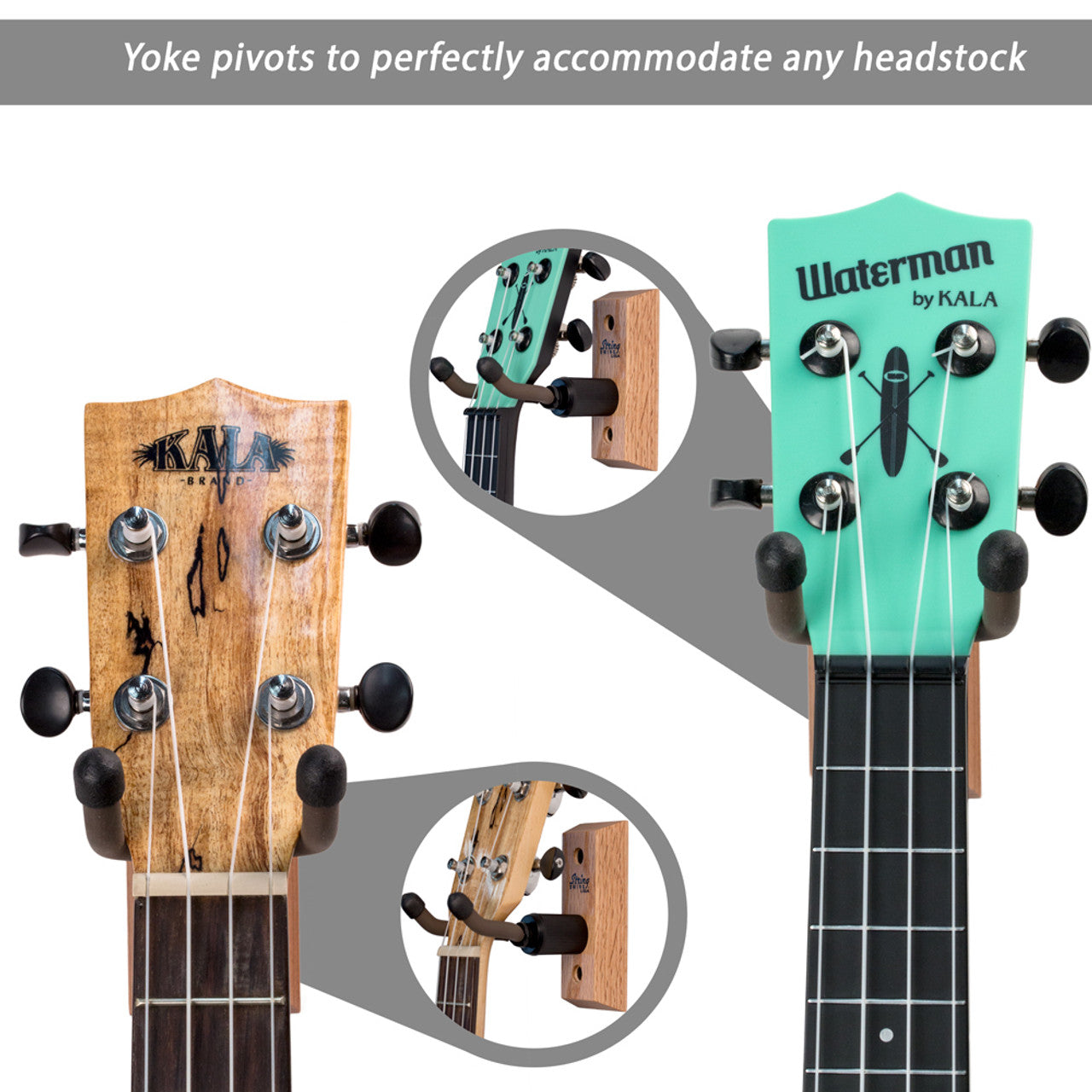 String Swing CC01UK Ukulele/Mandolin Wall Hanger - Oak