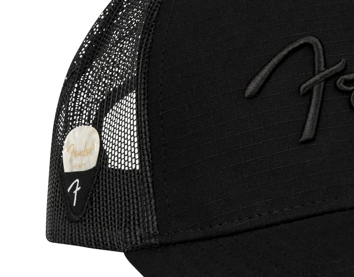 Fender Snapback Pick Holder Hat - Black