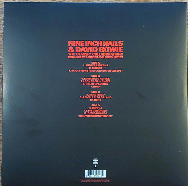 David Bowie & Nine Inch Nails NIN  - The Classic Collaborations (Rarities and Obscurities) 2-LP Vinyl Record. Limited Import