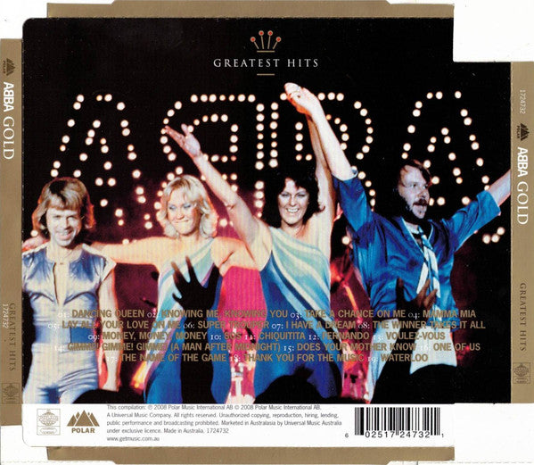 ABBA - Gold (Greatest Hits) CD - Grass Roots Music Store