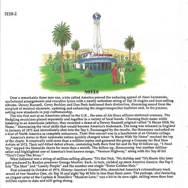 America - Greatest Hits (History) CD