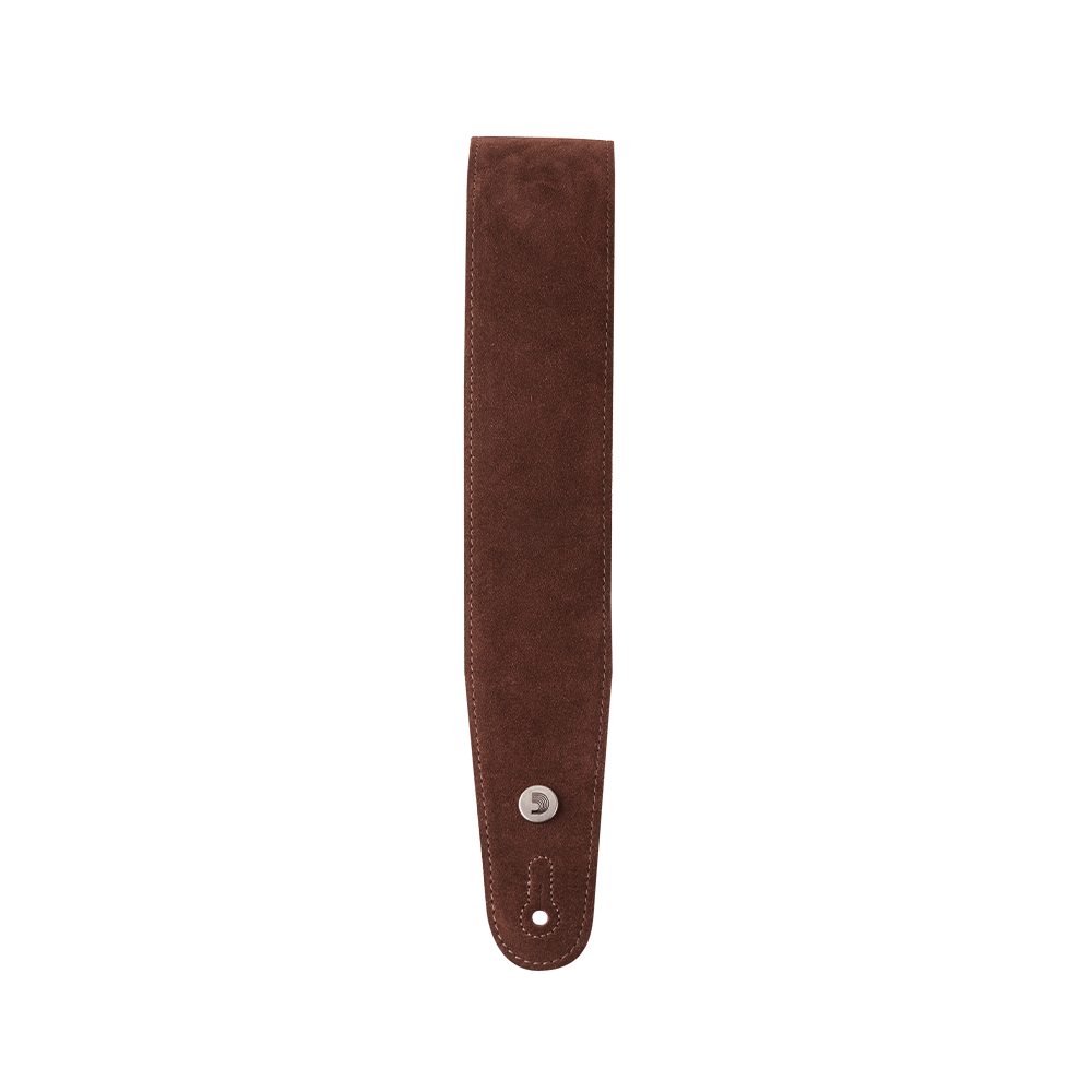 D'Addario Suede 2-Inch Guitar Strap - Cognac