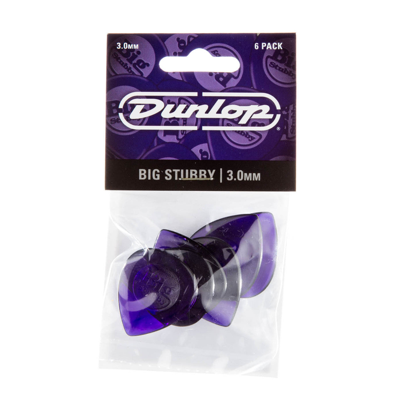 Dunlop Big Stubby Picks 6-Pack - 3.0mm