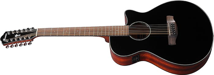Ibanez AEG5012 AEG 12-String Acoustic-Electric Guitar Dark Violin Sunburst