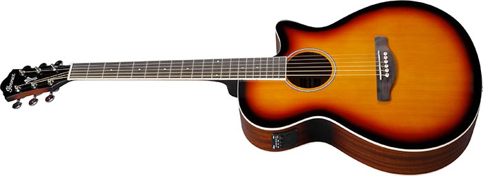 Ibanez AEG7VSH Acoustic-Electric Classical Nylon-String Guitar - Transparent Vintage Sunburst