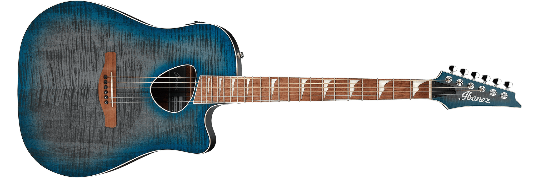 Ibanez Altstar ALT30FM Acoustic-Electric Guitar - Blue Doom Burst High Gloss