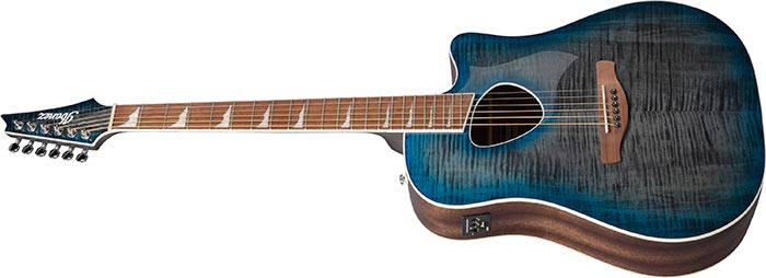 Ibanez Altstar ALT30FM Acoustic-Electric Guitar - Blue Doom Burst High Gloss