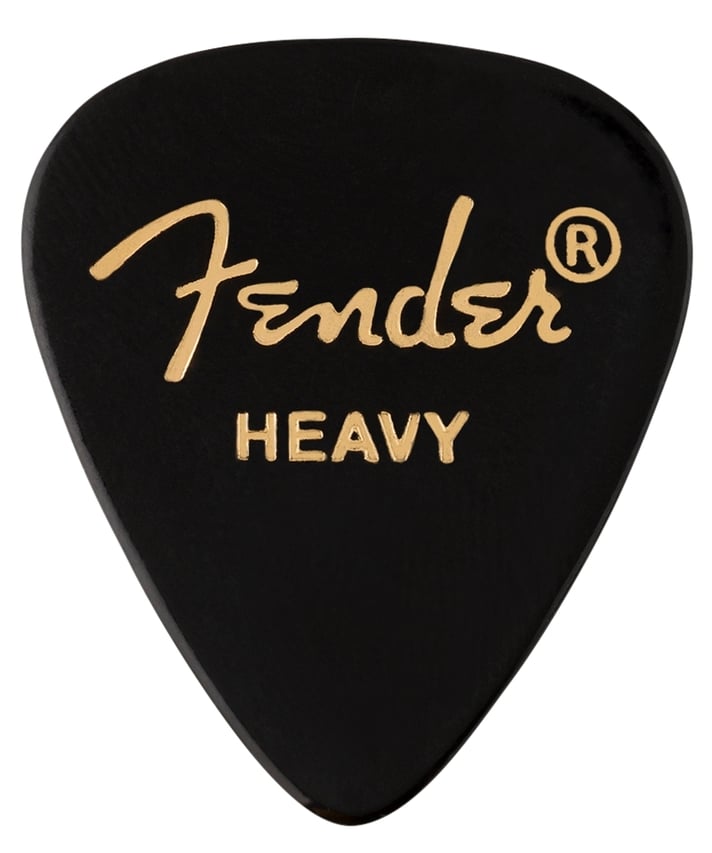 Fender Classic Celluloid Picks 351 Shape 12-Pack - Black
