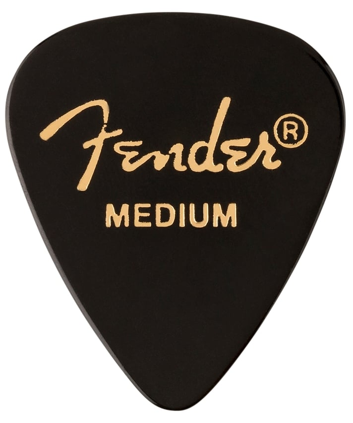 Fender Classic Celluloid Picks 351 Shape 12-Pack - Black