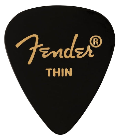 Fender Classic Celluloid Picks 351 Shape 12-Pack - Black
