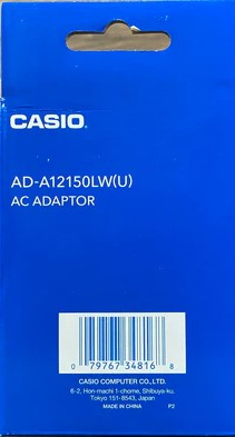 Casio AD-A12150LW(U) 12V Replacement AC Adapter (Center-Positive, 1.5A)