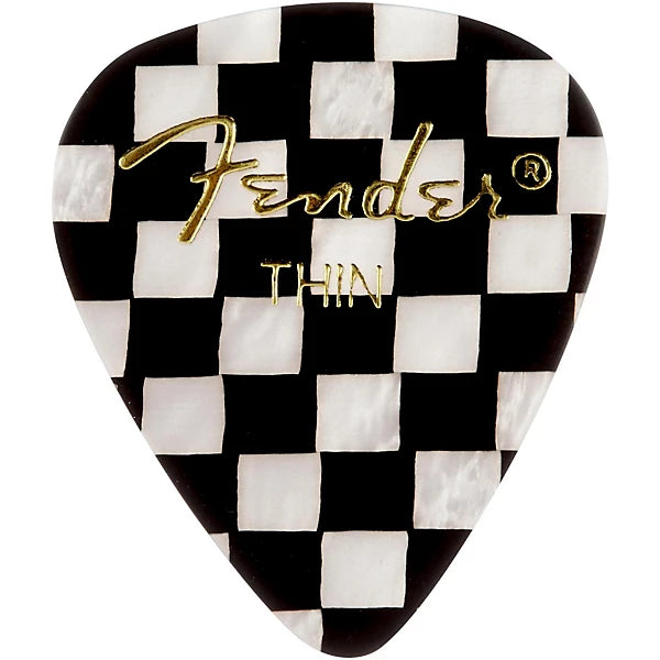 Fender Premium Celluloid Picks 351 Shape - Checkerboard