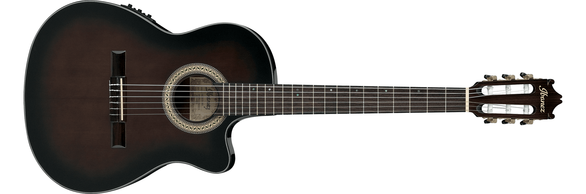 Ibanez GA35TCE - Acoustic-Electric Classical Nylon String Guitar - Dark Violin Sunburst