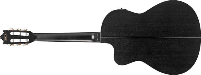 Ibanez GA5MHTCE-WK - Acoustic-Electric Classical Nylon String Guitar - Weathered Black Open Pore