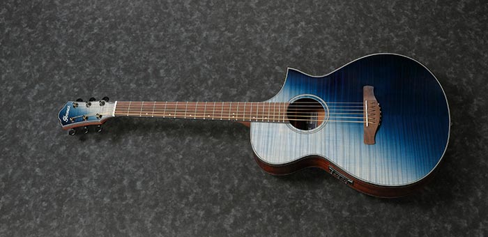 Ibanez AEWC32FM Acoustic-Electric Guitar - Indigo Sunset Fade
