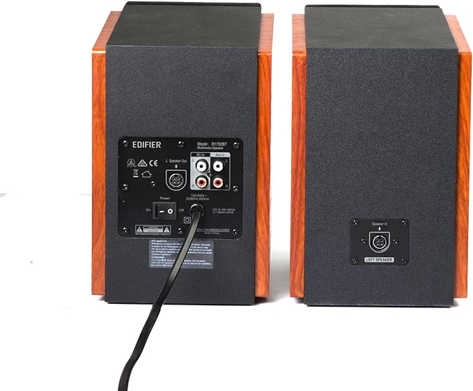 Edifier R1700BT Bluetooth Bookshelf Speakers - Brown