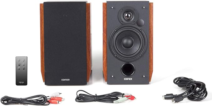 Edifier R1700BT Bluetooth Bookshelf Speakers - Brown