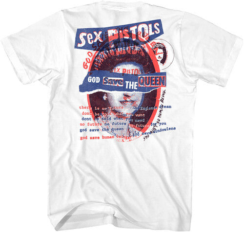 Sex Pistols - God Save The Queen Punk Rock Concert T-Shirt - White
